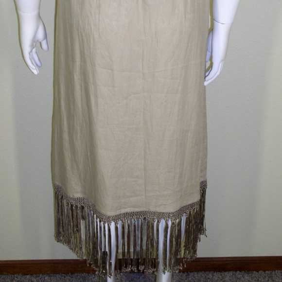 Chico's NWT Sz 3 (16-18) Fringed Francesca Skirt - Picture 5 of 6
